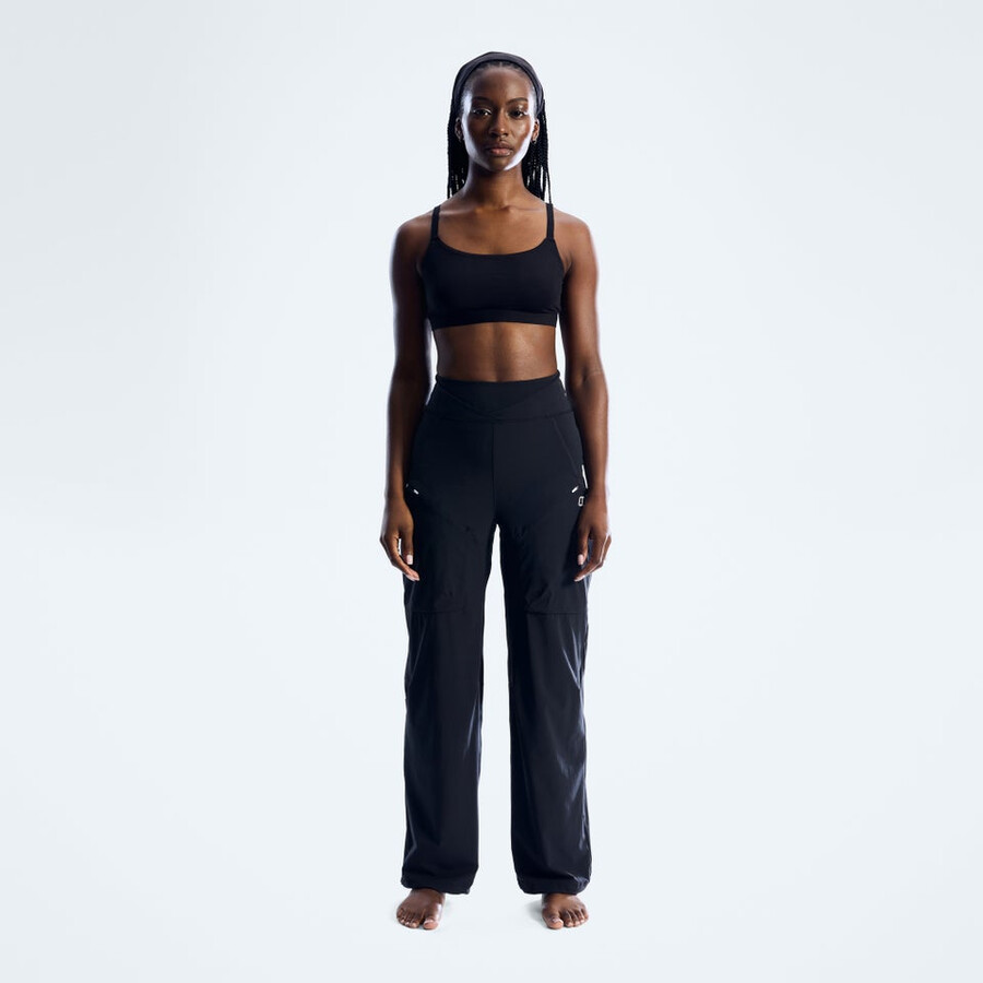 frauen farren hose - jet black die berghaus
