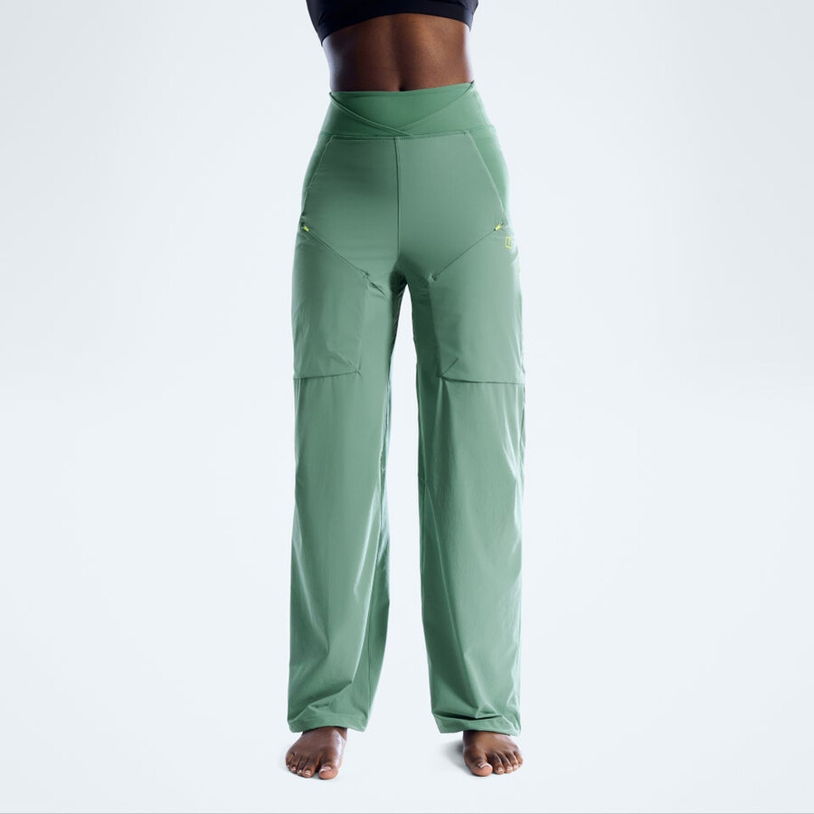 frauen farren hose - grün berghaus