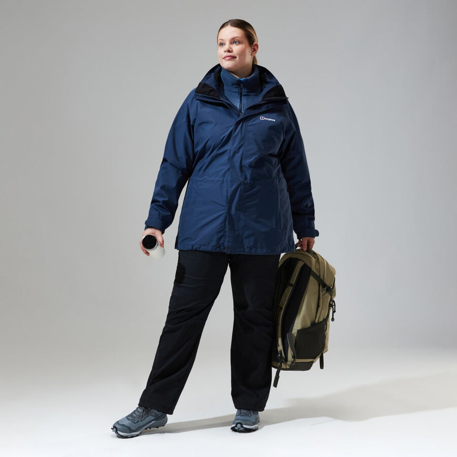 women s glissade gore-tex interaktives jacke - dark blue berghaus