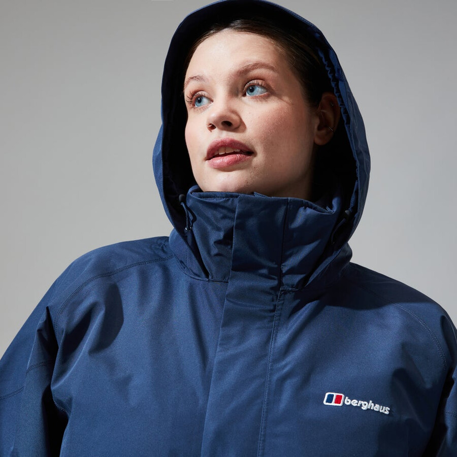 women s glissade gore-tex interaktives jacke - dark blue berghaus