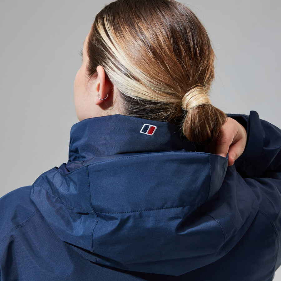 women s glissade gore-tex interaktives jacke - dark blue berghaus