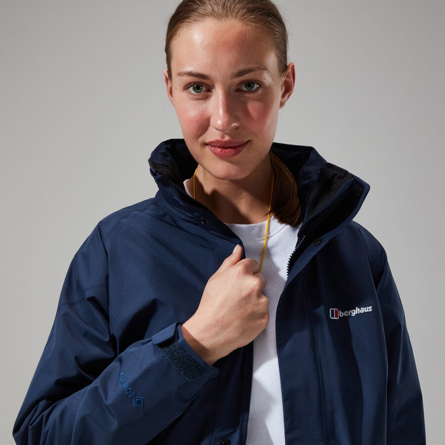 women s glissade gore-tex interaktives jacke - dark blue berghaus