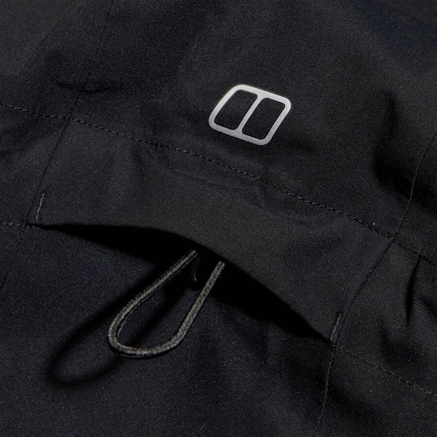 frauen omeara lange jacke - schwarz berghaus
