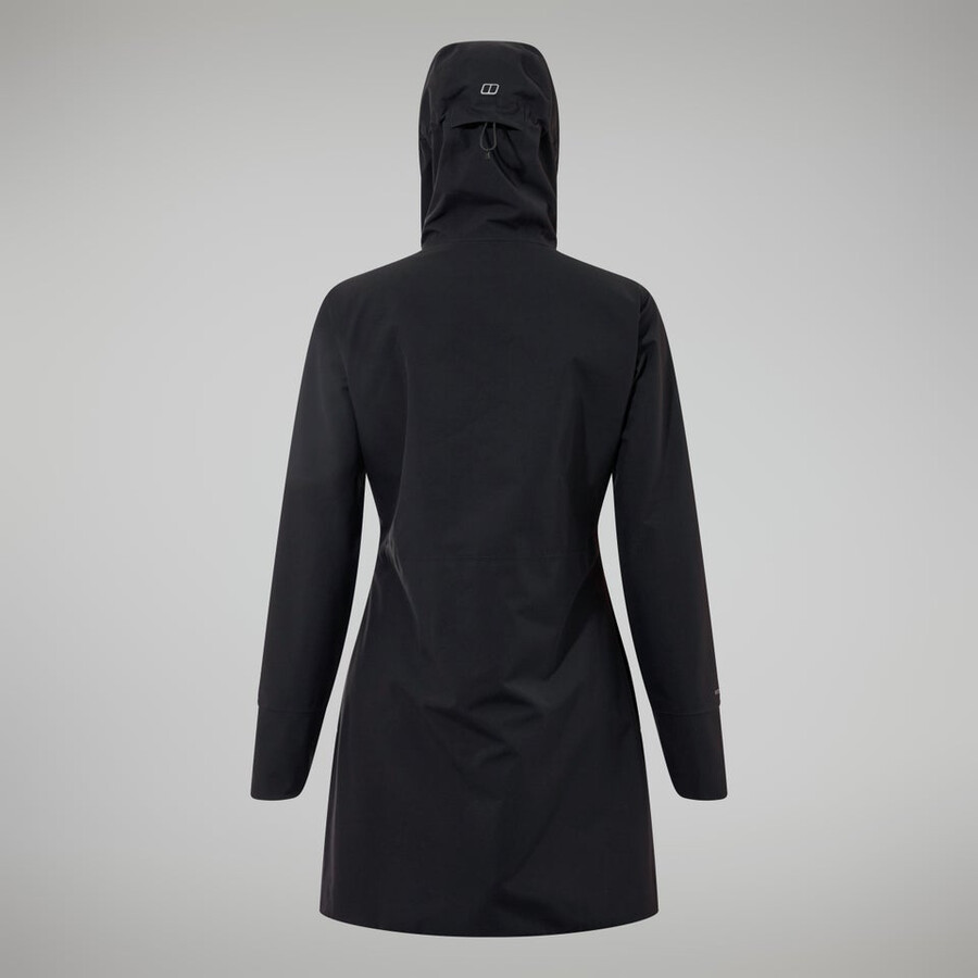 frauen omeara lange jacke - schwarz berghaus