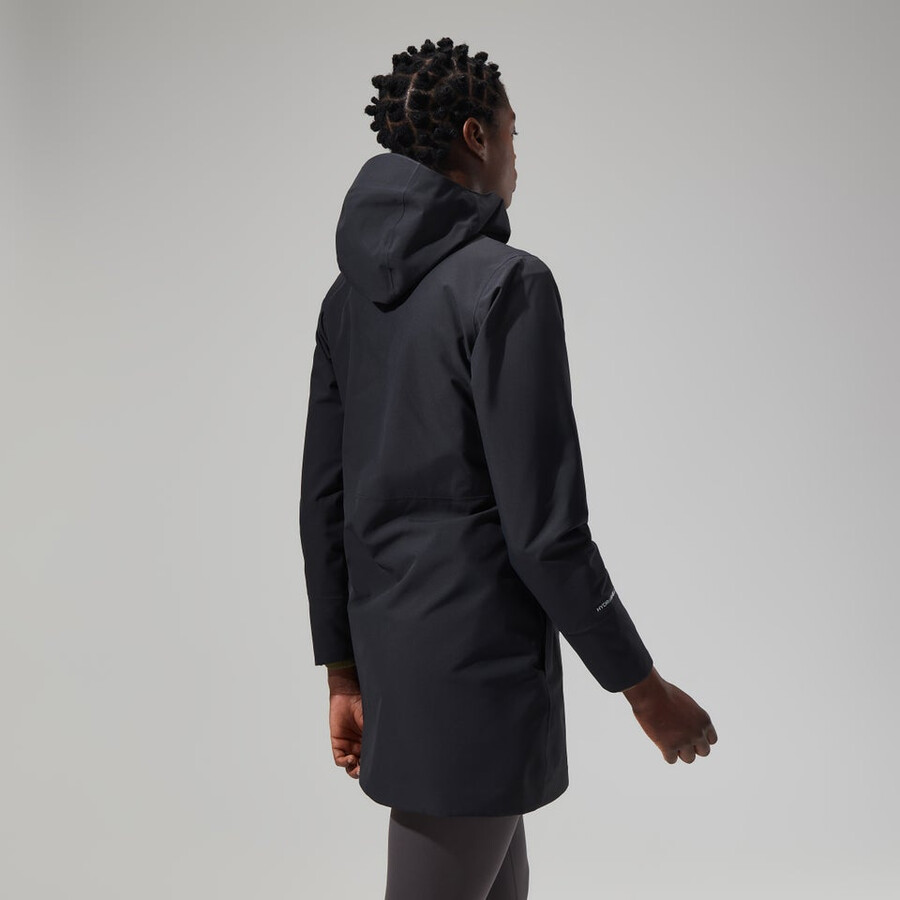 frauen omeara lange jacke - schwarz berghaus