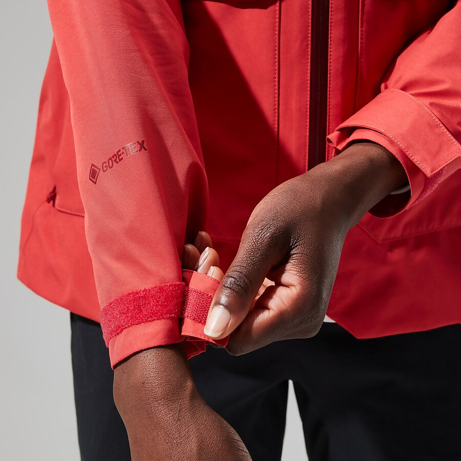 frauen highraise gore-tex jacke - rot berghaus