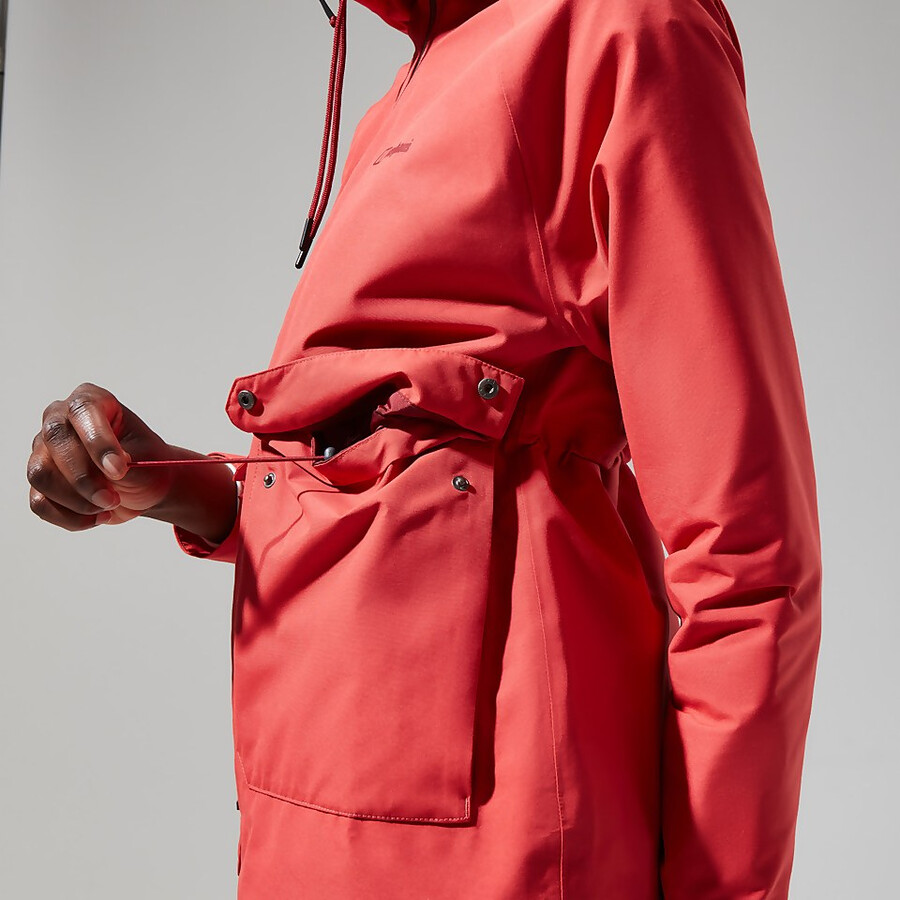 frauen highraise gore-tex jacke - rot berghaus