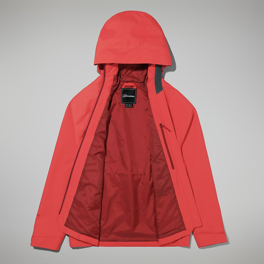 frauen highraise gore-tex jacke - rot berghaus
