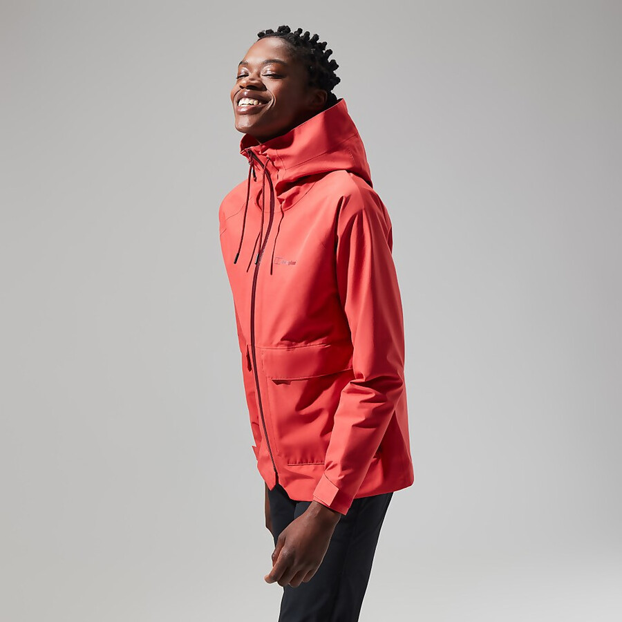 frauen highraise gore-tex jacke - rot berghaus