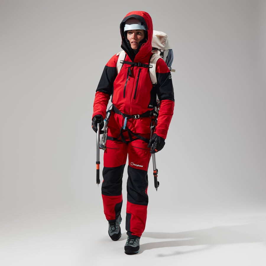 women s mtn guide gore-tex pro jacket - redblack die berghaus