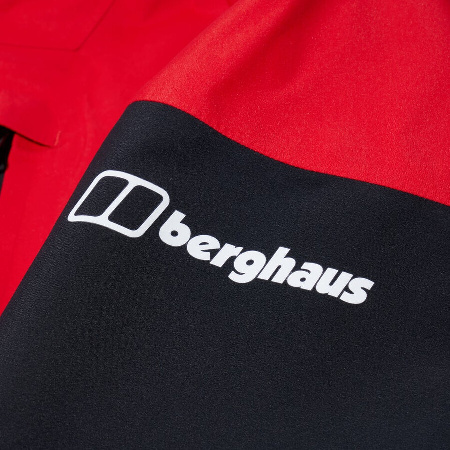 women s mtn guide gore-tex pro jacket - redblack die berghaus