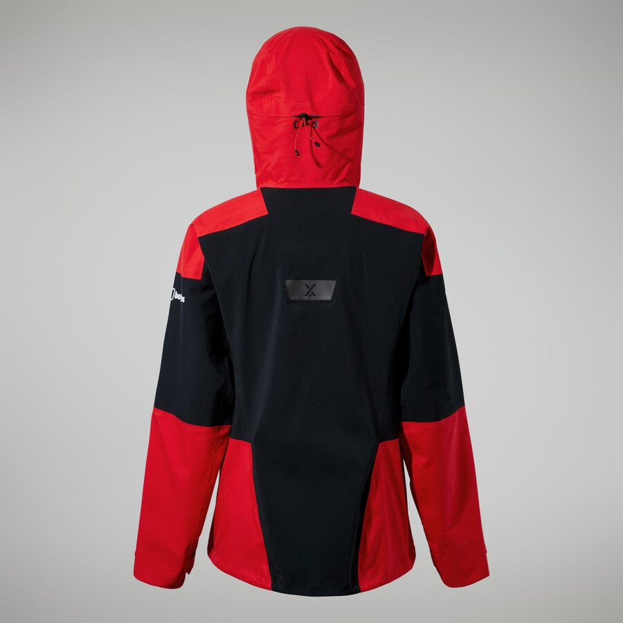 women s mtn guide gore-tex pro jacket - redblack die berghaus