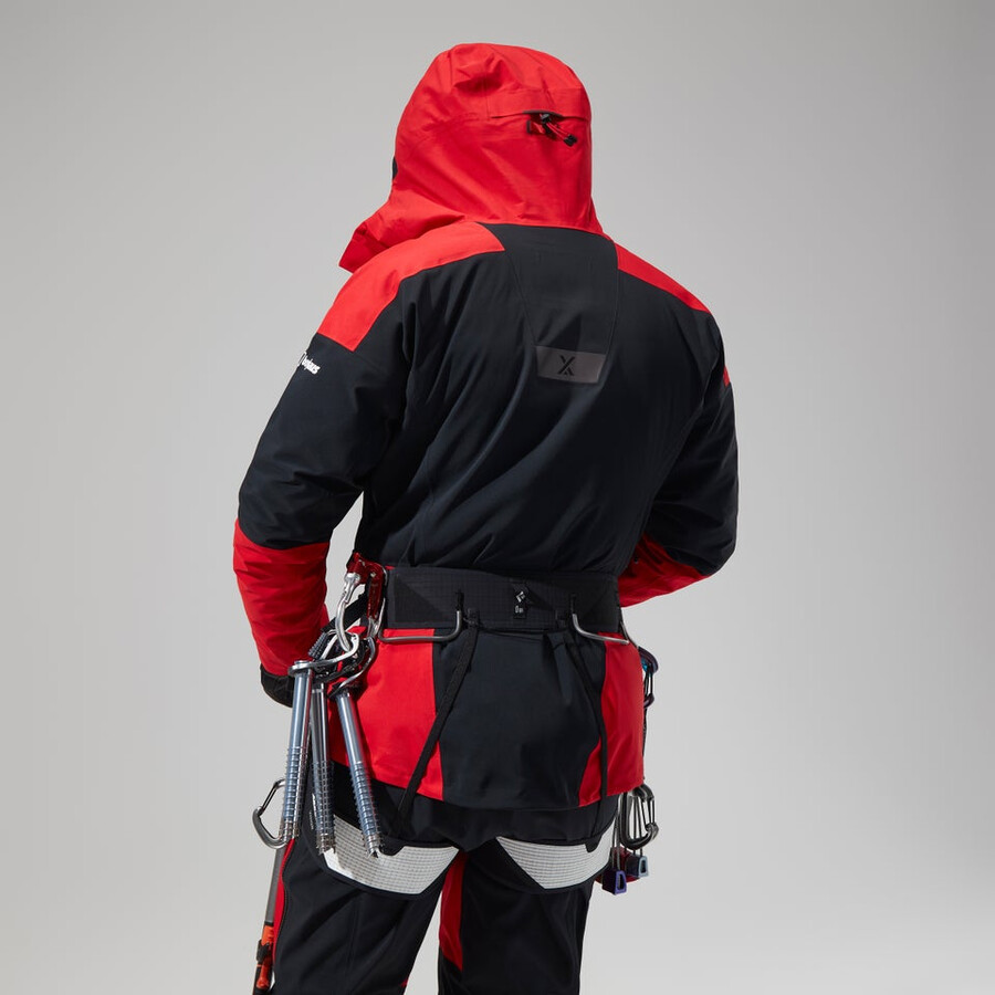 women s mtn guide gore-tex pro jacket - redblack die berghaus