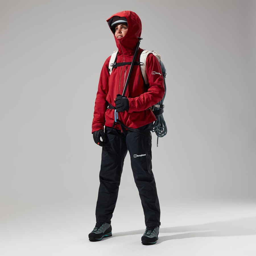 women s mtn seeker gore-tex jacke - dark redrot berghaus