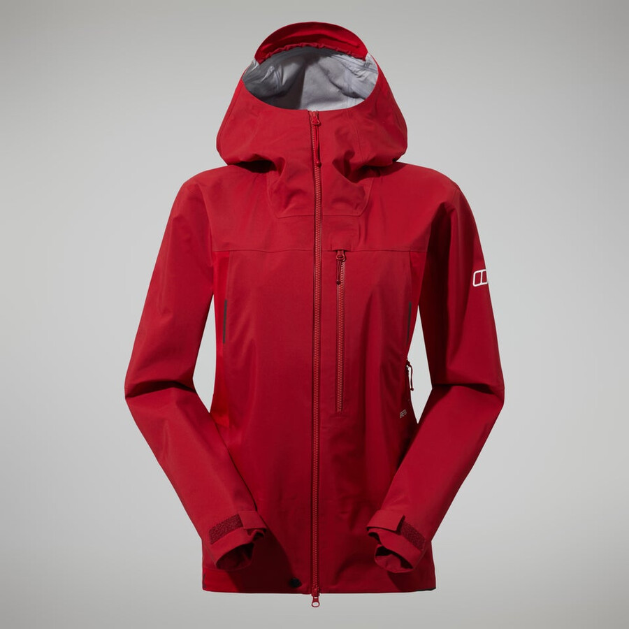 women s mtn seeker gore-tex jacke - dark redrot berghaus