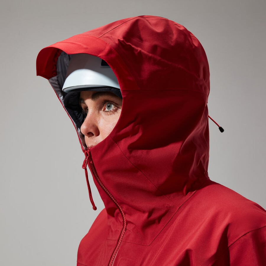 women s mtn seeker gore-tex jacke - dark redrot berghaus