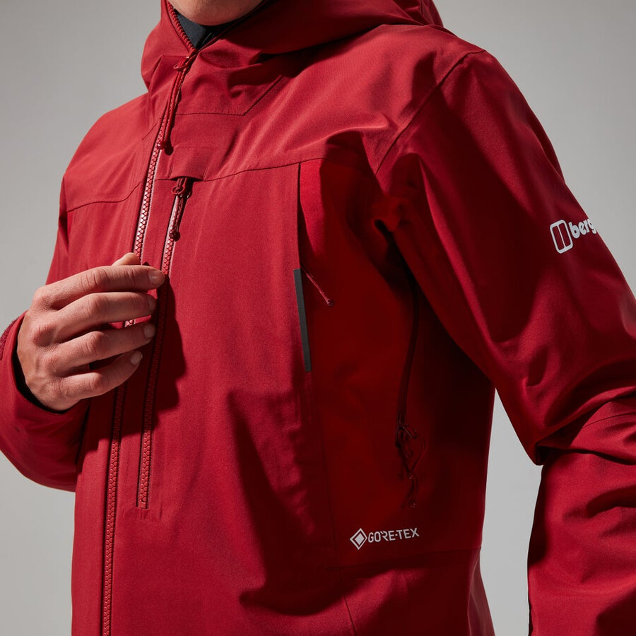 women s mtn seeker gore-tex jacke - dark redrot berghaus