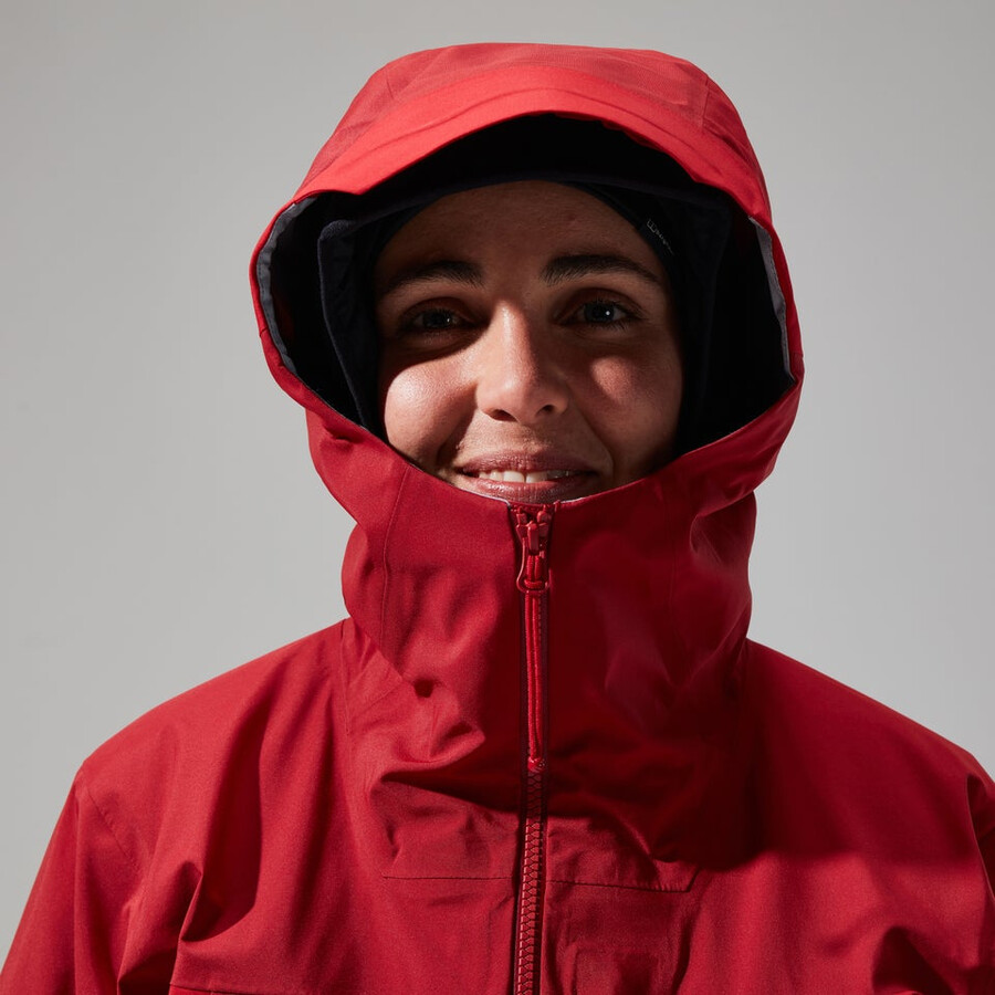 women s mtn seeker gore-tex jacke - dark redrot berghaus