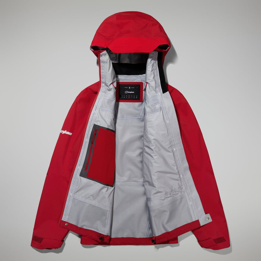 women s mtn seeker gore-tex jacke - dark redrot berghaus