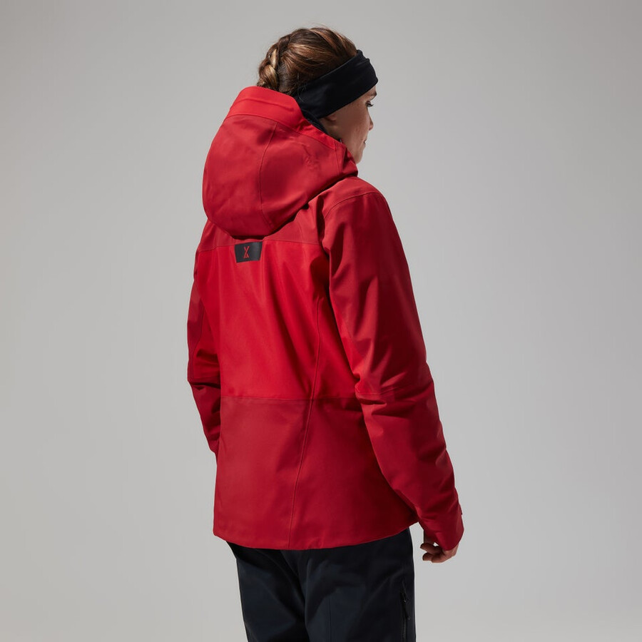 women s mtn seeker gore-tex jacke - dark redrot berghaus