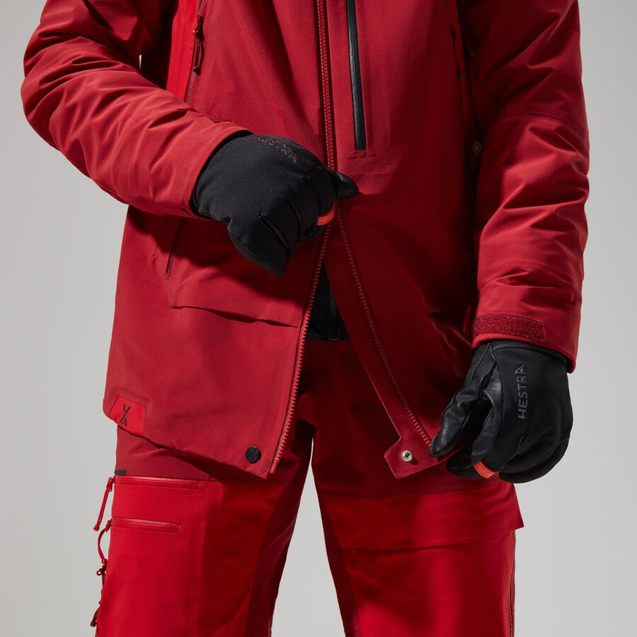 women s mtn arete abstieg gore-tex jacke - rot berghaus