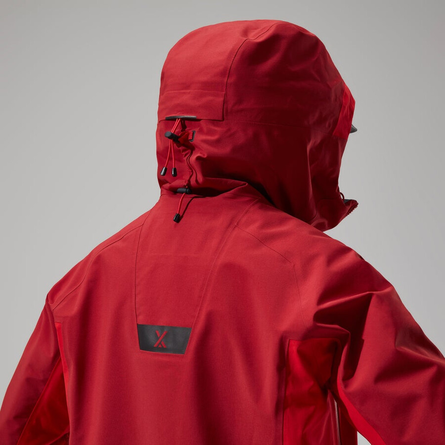 women s mtn arete abstieg gore-tex jacke - rot berghaus