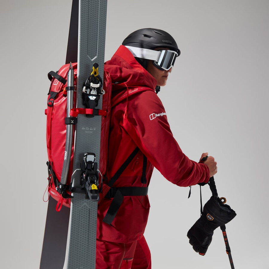 women s mtn arete abstieg gore-tex jacke - rot berghaus