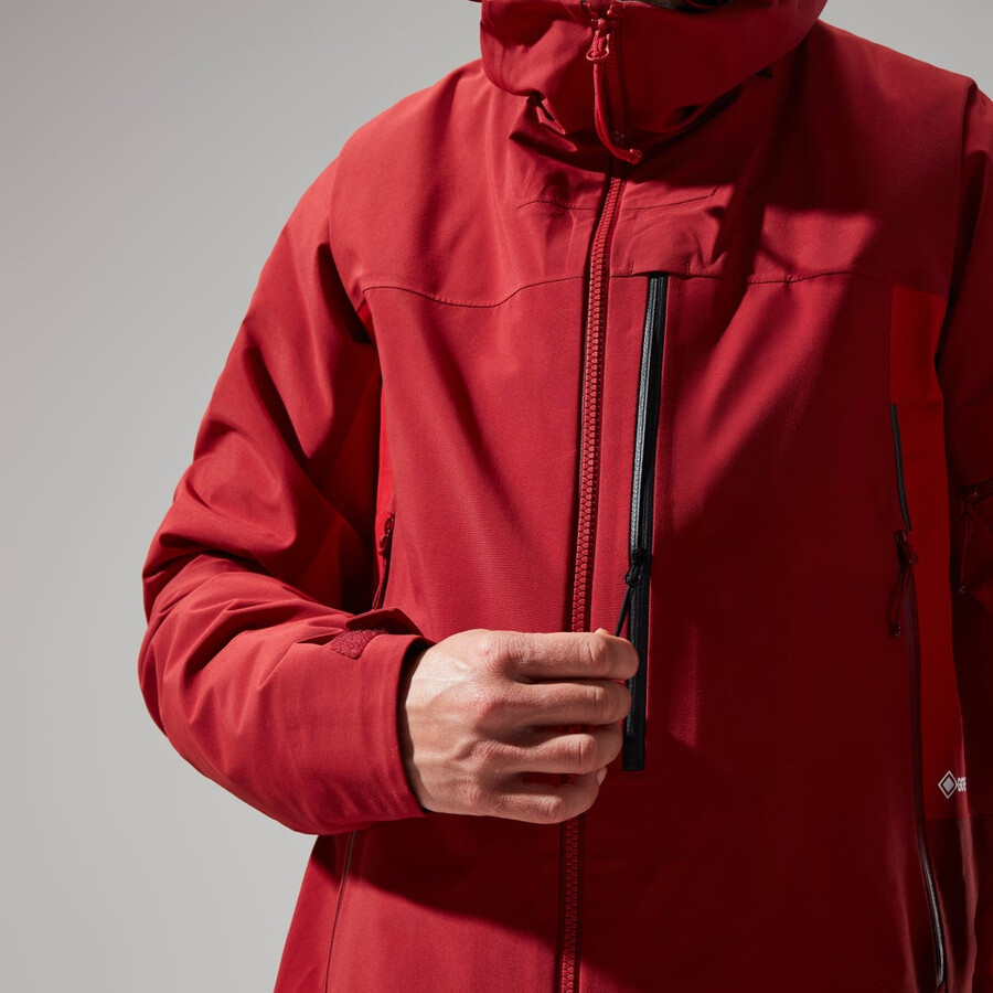 women s mtn arete abstieg gore-tex jacke - rot berghaus