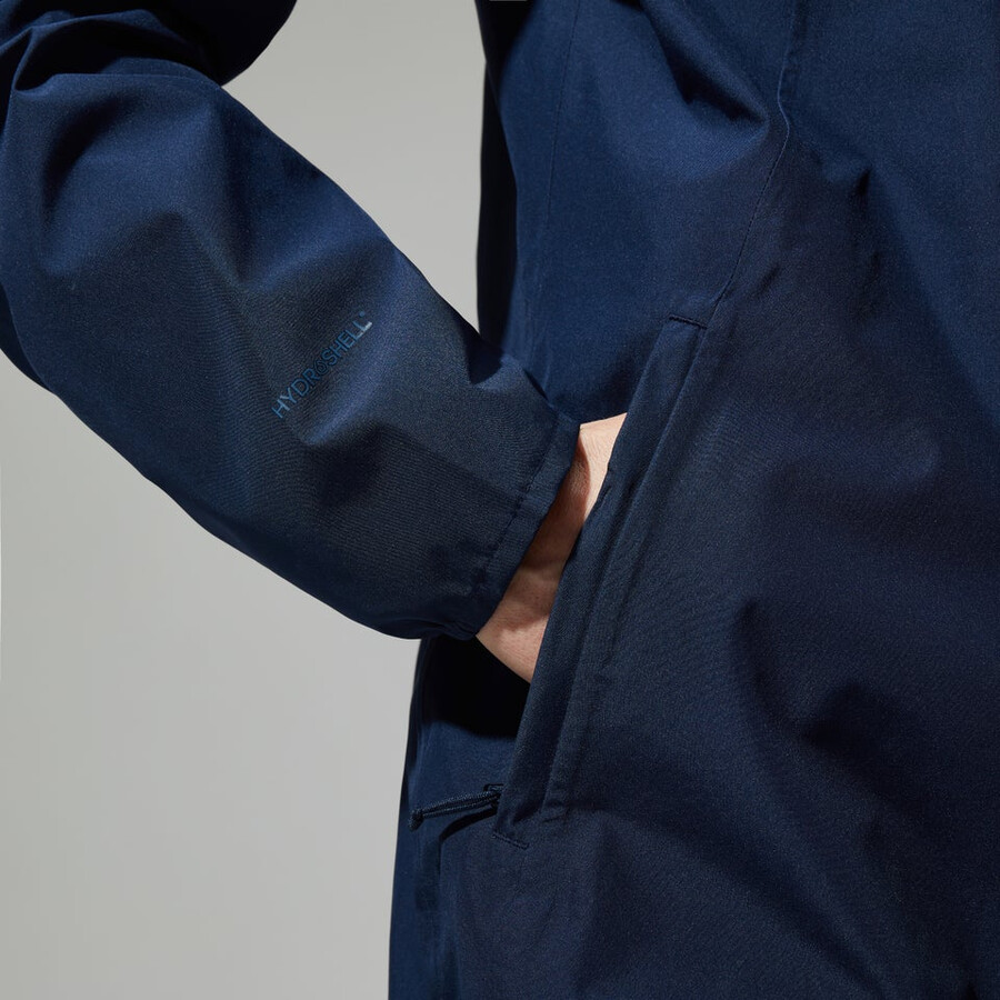 women s deluge pro 3.0-wasserdichte jacke - blau berghaus