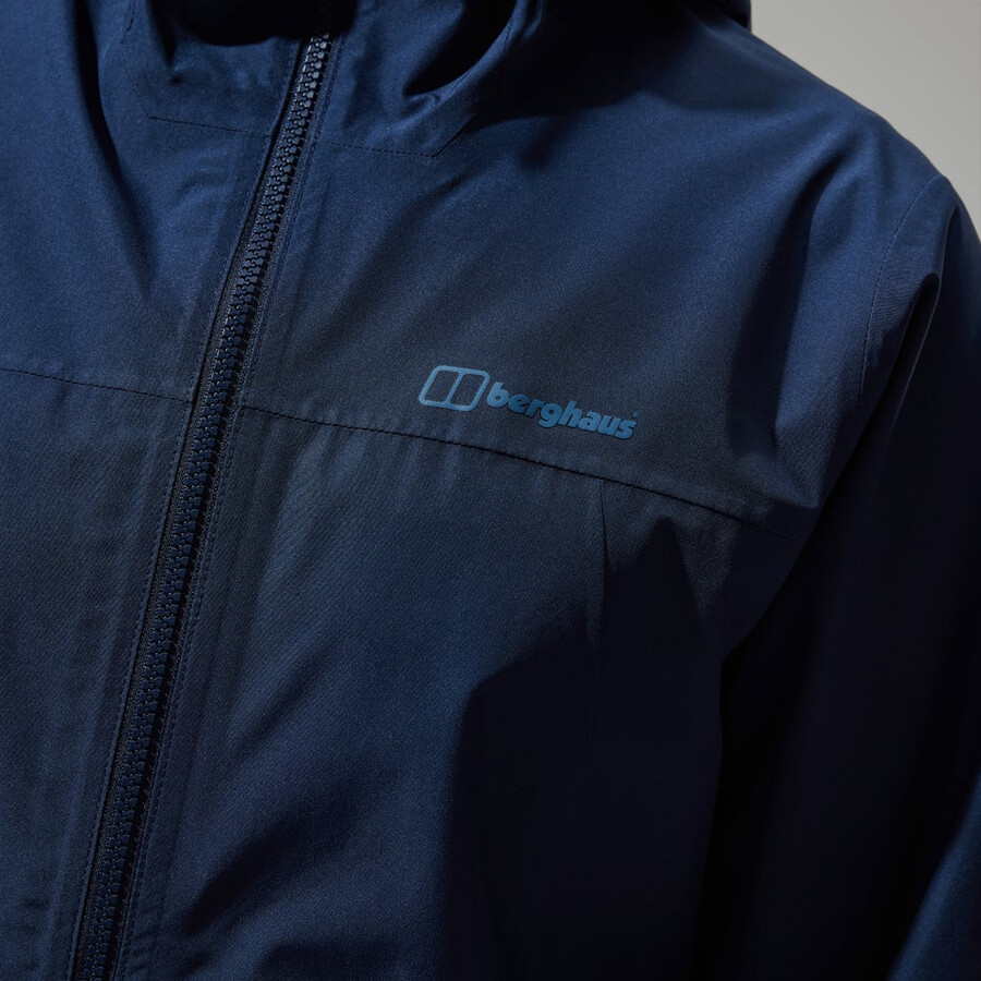 women s deluge pro 3.0-wasserdichte jacke - blau berghaus