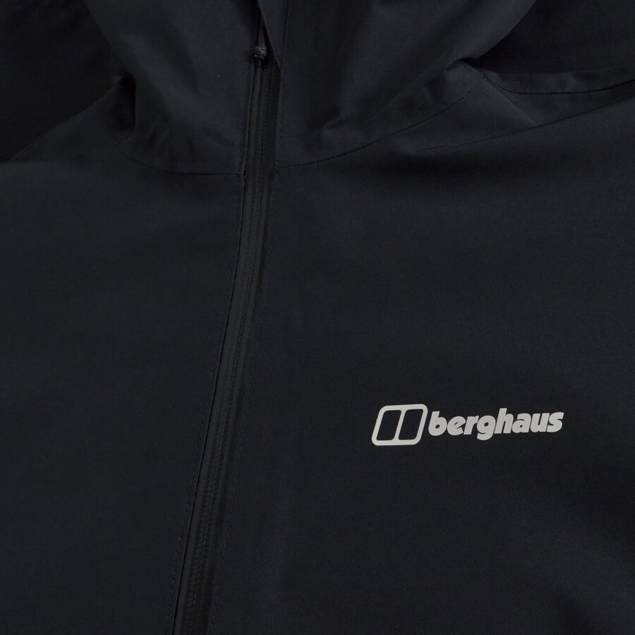 frauen bramblfell interactive gore-tex wasserdichte jacke - schwarz berghaus