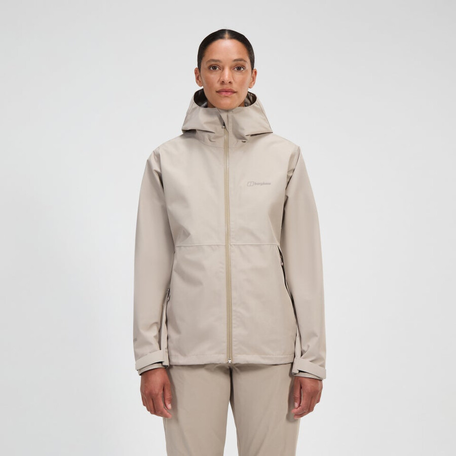 frauen bramblfell interactive gore-tex wasserdichte jacke - grau berghaus