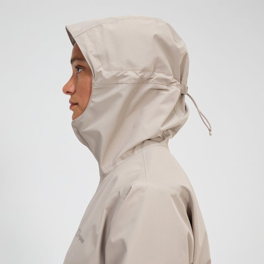 frauen bramblfell interactive gore-tex wasserdichte jacke - grau berghaus