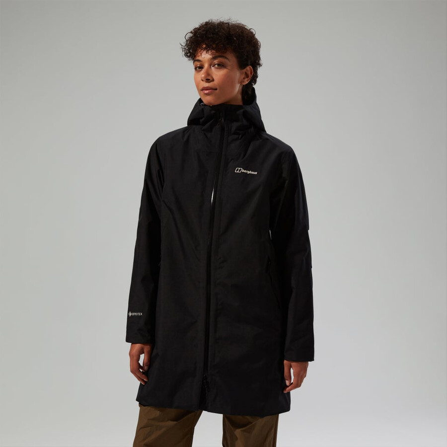 frauen ashberry gore-tex wasserdichte jacke - schwarz berghaus