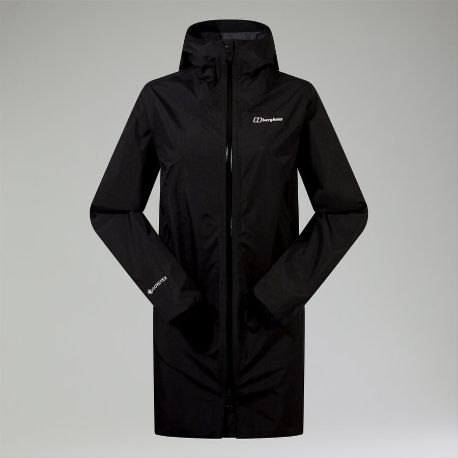 frauen ashberry gore-tex wasserdichte jacke - schwarz berghaus