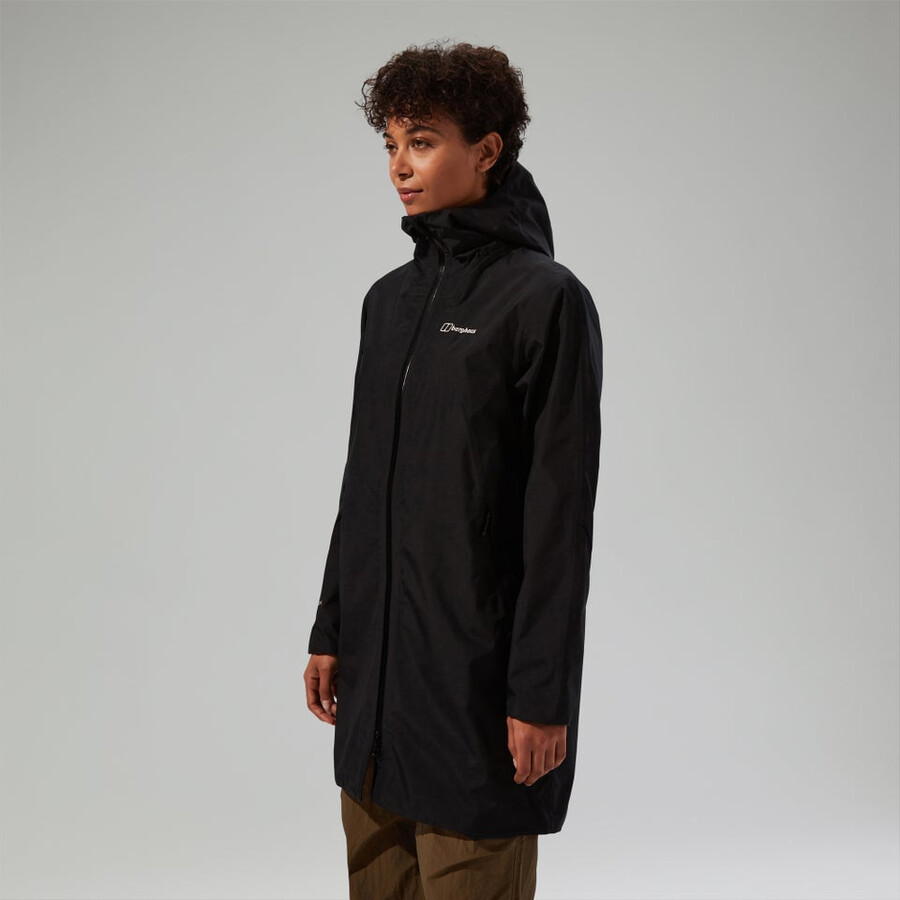 frauen ashberry gore-tex wasserdichte jacke - schwarz berghaus