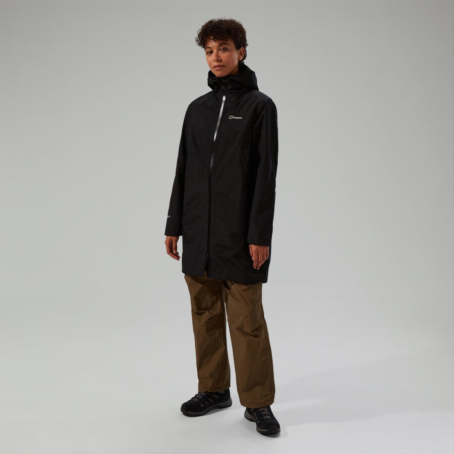frauen ashberry gore-tex wasserdichte jacke - schwarz berghaus