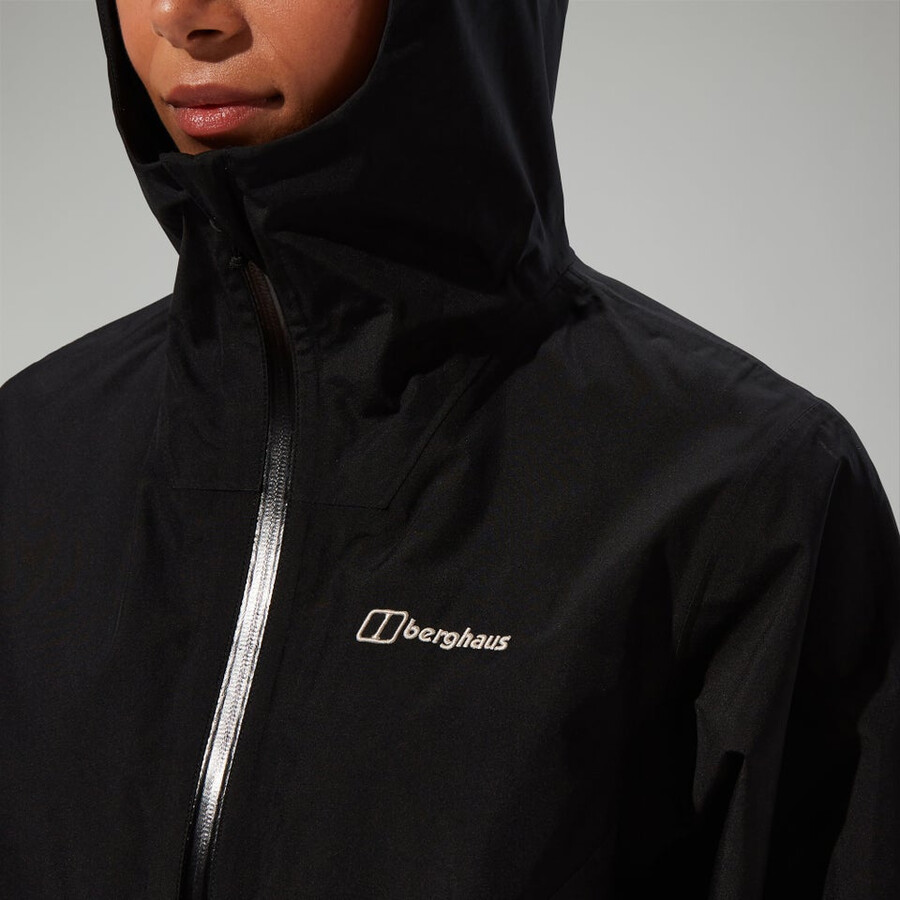 frauen ashberry gore-tex wasserdichte jacke - schwarz berghaus