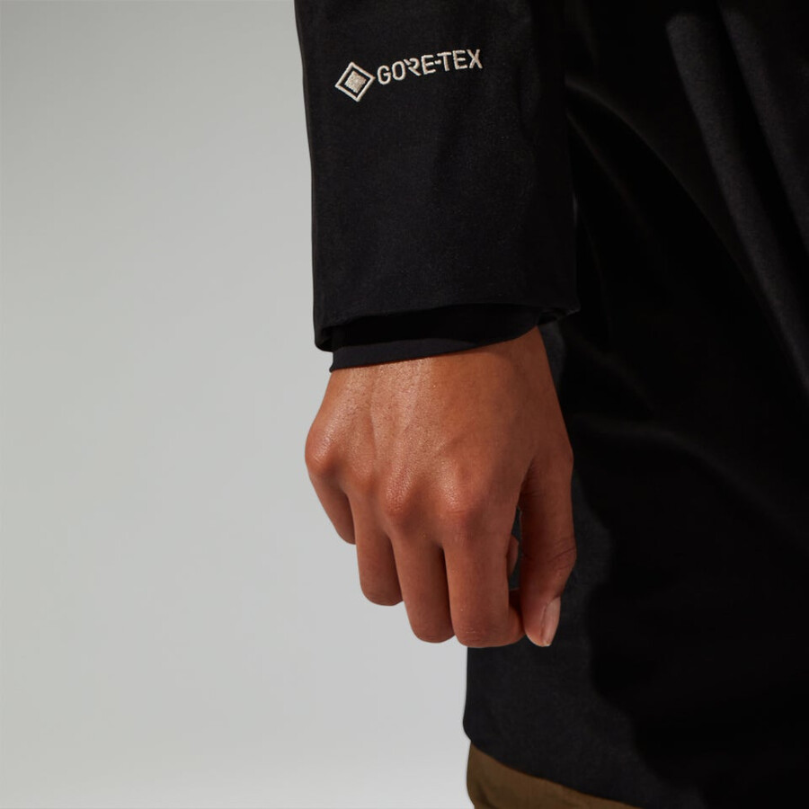 frauen ashberry gore-tex wasserdichte jacke - schwarz berghaus