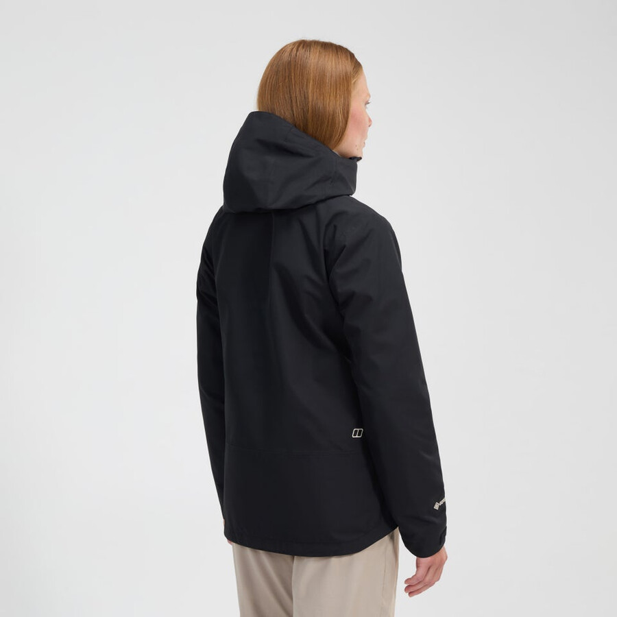 frauen bramblfell gemini gore-tex wasserdichte 3in1 jacke - black die berghaus