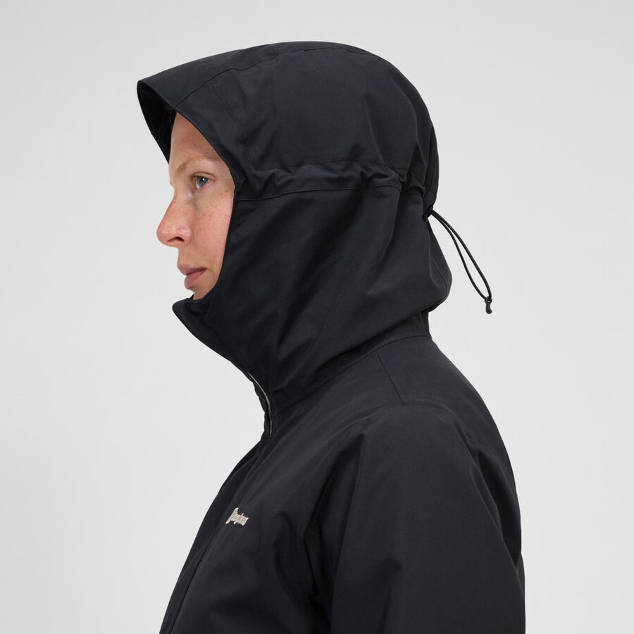 frauen bramblfell gemini gore-tex wasserdichte 3in1 jacke - black die berghaus