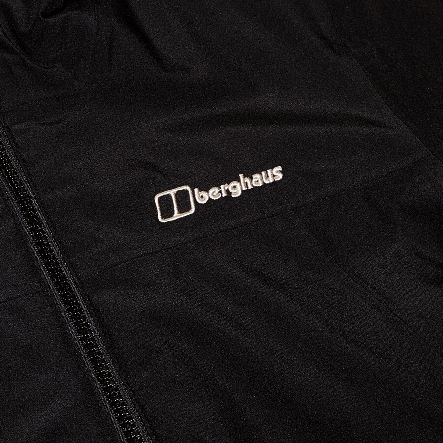women s deluge pro 3.0 isolierte wasserdichte jacke - schwarz berghaus