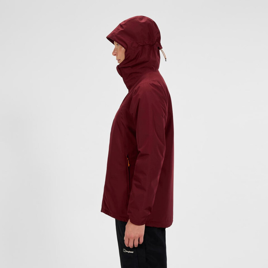 women s deluge pro 3.0-wattierte jacke - rot berghaus