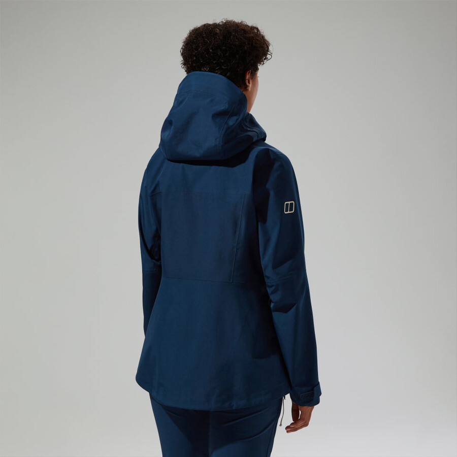 frauen s ridge-seeker gore-tex wasserdichte jacke - blau berghaus