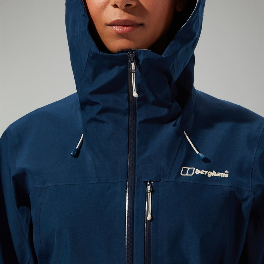 frauen s ridge-seeker gore-tex wasserdichte jacke - blau berghaus