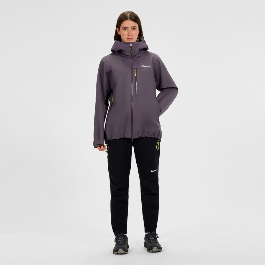 frauen s ridge-seeker wasserdichte jacke - lila berghaus