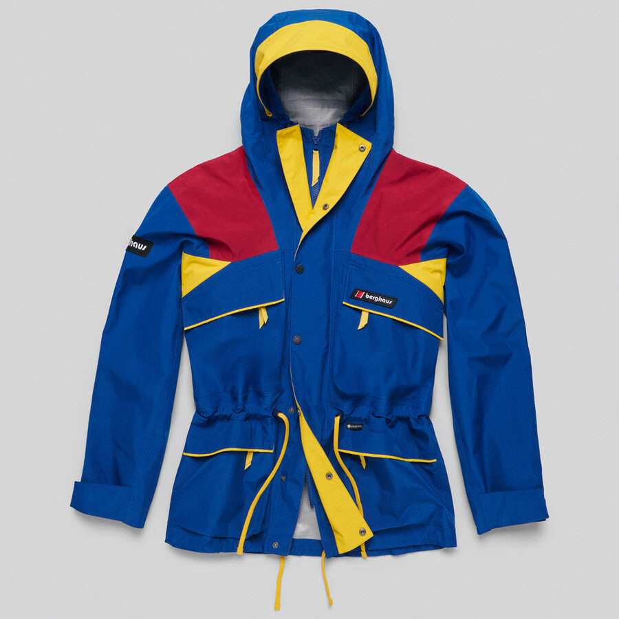 unisex trango gore-tex wasserdichte jacke - blaurot berghaus