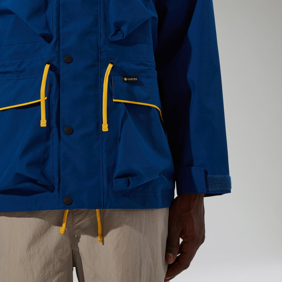 unisex trango gore-tex wasserdichte jacke - blaurot berghaus