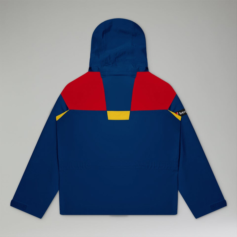 unisex trango gore-tex wasserdichte jacke - blaurot berghaus