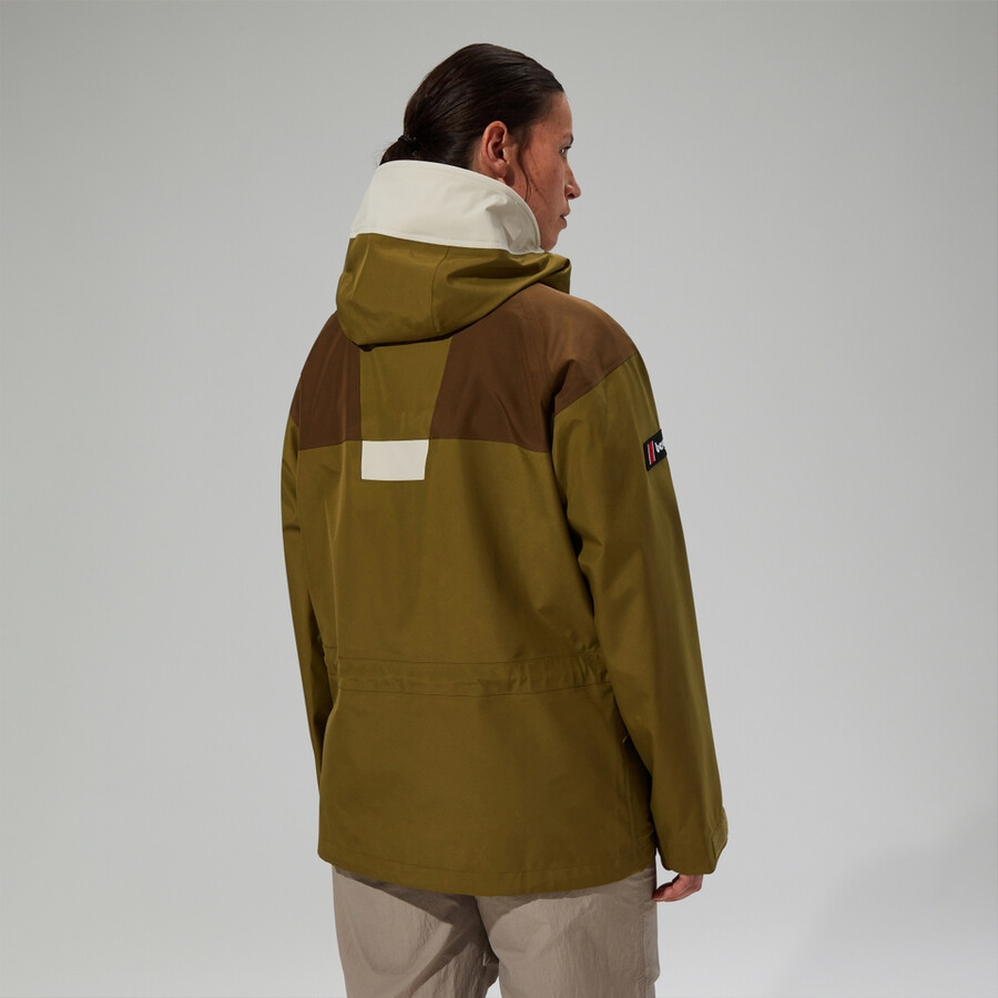 unisex trango gore-tex wasserdichte jacke - grünbraun berghaus